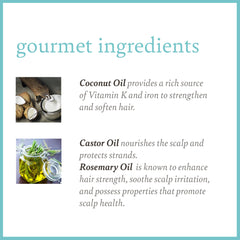 Texture crème du conditionneur Camille Rose pour cheveux bouclés bien hydratés.