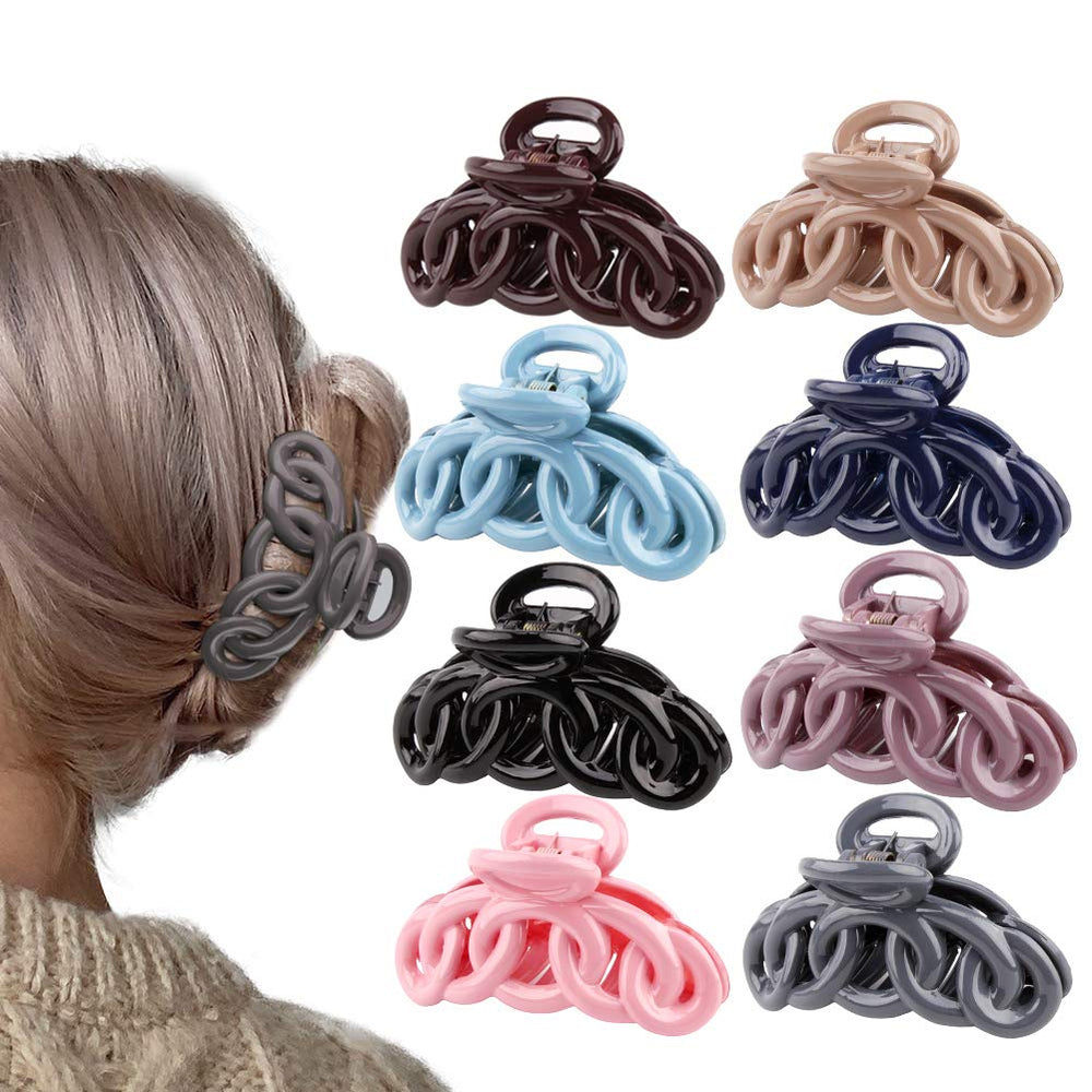 Canitor pinces-cheveux banane 8 pièces, couleurs variées pour assortir votre coiffure