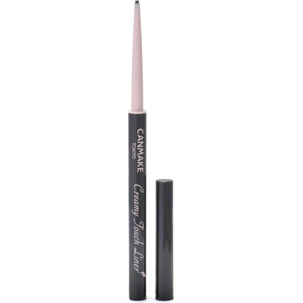CANMAKE Crayon Contour Yeux Mince 01 Noir Profond, trait précis et longue tenue.