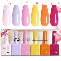 Vernis gel CANNI rose: bouteilles colorées facilitant le choix rapide.