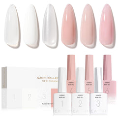Gamme CANNI Gel Base Élastique flacon Milky White pour une base durable et naturelle