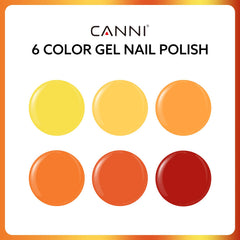 Vernis gel orange CANNI 9 ml pour une couleur automne éclatante