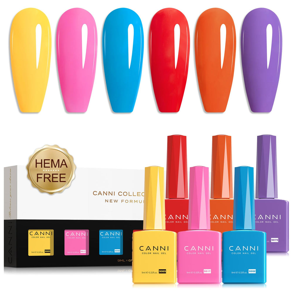 Gamme CANNI Gel, bouteille rouge brillant pour une manucure vive et durable