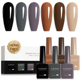 CANNI gel nail polish six-color bottle design for accurate color viewing