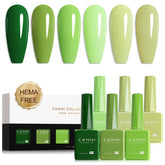 CANNI Olive gel nail polish bottle showing vibrant spring shade for easy color selection