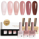CANNI Jelly Gel Rose: vernis longue tenue pour manucure maison éclatante.