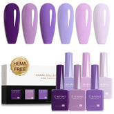 CANNI ensemble vernis gel coffret avec six couleurs prête pour votre manucure