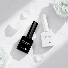 Vernis gel blanc CANNI, couleur fidèle et nette.
