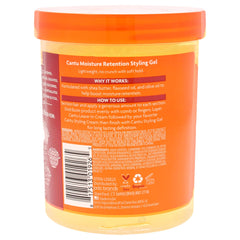 Texture légère du gel Cantu offrant une définition naturelle des cheveux