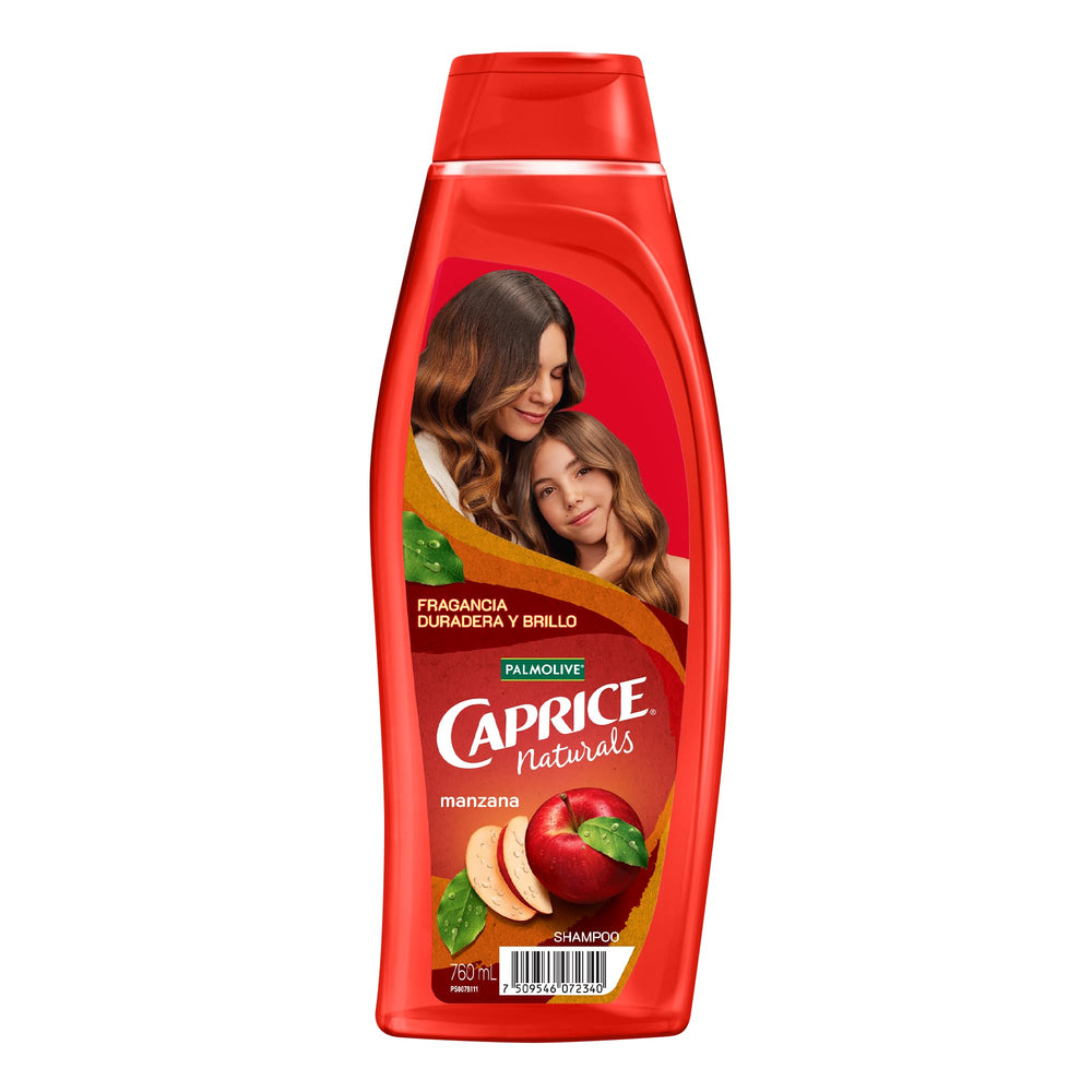 Caprice Naturals Pomme — bouteille du shampooing, douceur durable pour toute la famille.