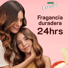 Caprice Naturals Pomme — étiquette du shampooing, ingrédients naturels pour cheveux propres et frais.