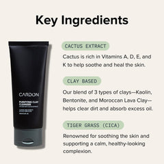 Cardon cactus extract soothes skin after shaving and sun exposure.