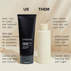 Cardon texture argile, soin profond pour pores et brillance maîtrisée.