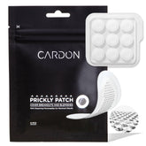 Cardon patchs micro-aiguilles : application rapide sur boutons pour soin ciblé.
