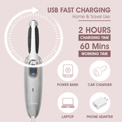 Care me pied électrique, indicateur de charge pour vérifier la recharge.