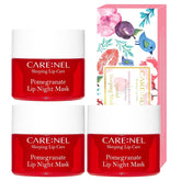 Care:NEL masque de nuit pour lèvres grenade, ensemble hydratant pour le confort.