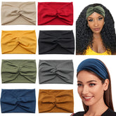 Carede bandeau cheveux larges turban: maintien confortable toute la journée.