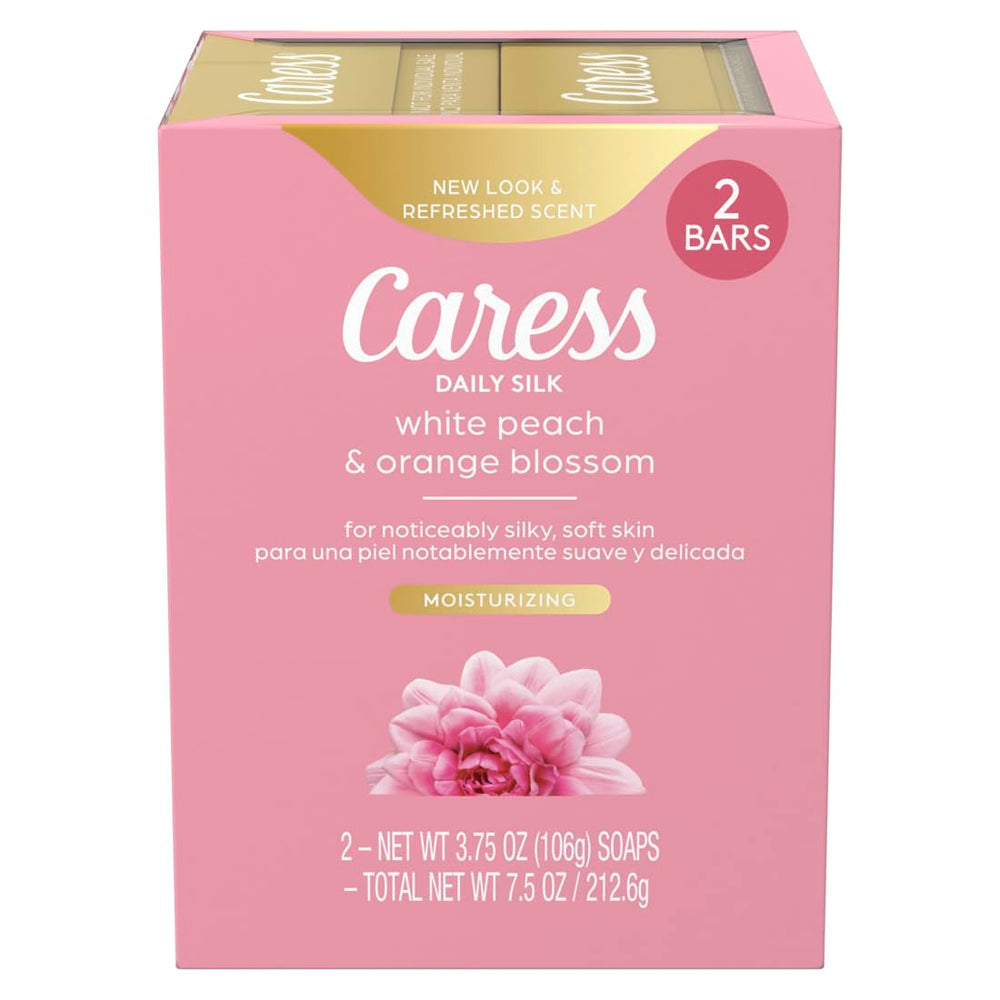 Caress Soie Quotidienne: savon-barre crèmeuse prêt au rituel douche.