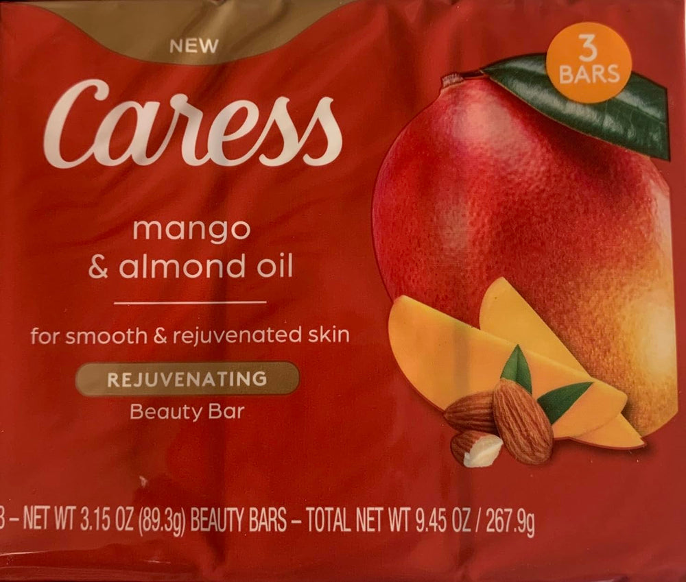 Caress Mangue et Huile d'Amande : barre savonneuse hydratante et douce pour la peau