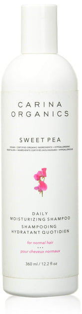 Carina Organics Sweet Pea Shampoo Daily – flacon pratique pour routine quotidienne