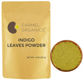 Carmel Organics Poudre feuilles Indigo pour coloration naturelle des cheveux