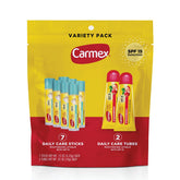 Baume Carmex en bâton Cupcake Pâte, hydratation légère et parfum gourmand.