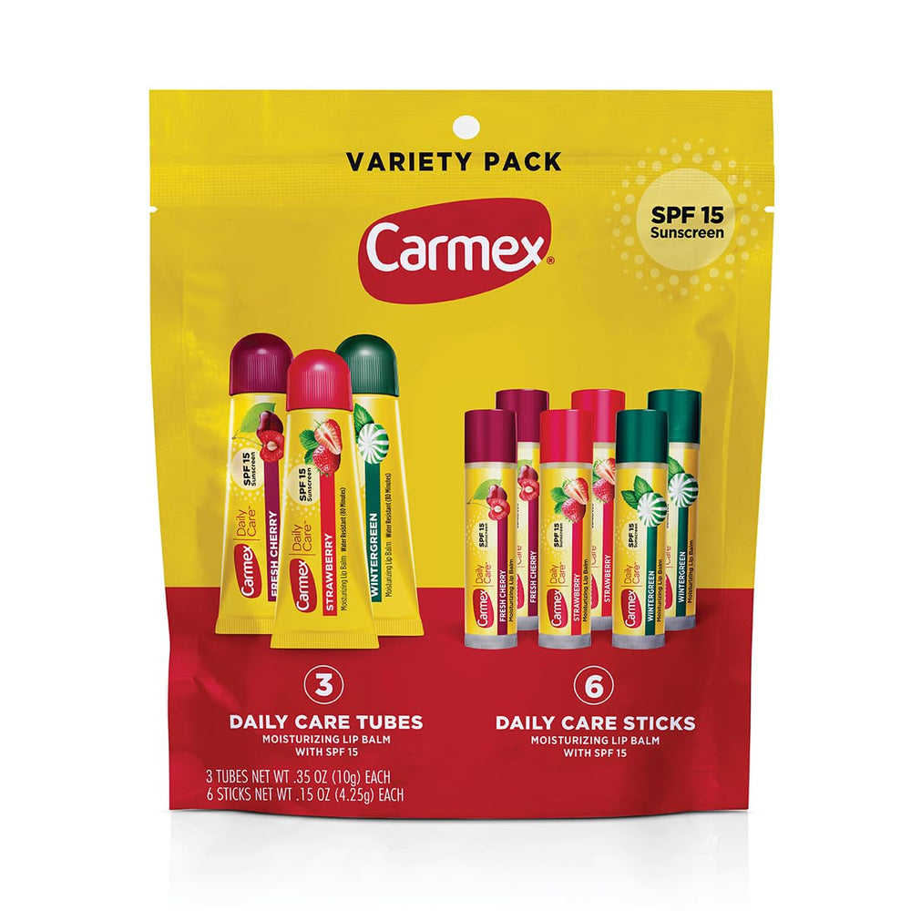 Carmex baume lèvres hydratant SPF15 en tube pour hydratation quotidienne