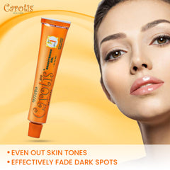 CAROTÏS Gel éclaircissant, texture légère, absorption rapide pour teint uniforme.