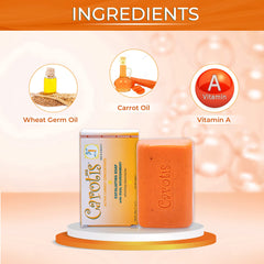 CAROTÏS grains exfoliants fins visibles pour exfolier en douceur.