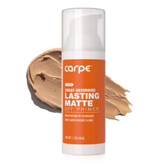 Carpe Primer Visage – bouteille SPF30, protection solaire et base maquillage durable.
