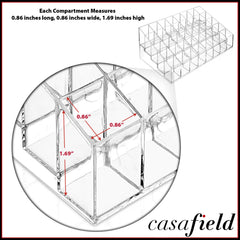 Casafield organisateur bureau polyvalent: rangement élégant pour espace travail et maquillage.