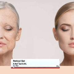 Castel Royale Retinol Gel 0,05, peau lumineuse après usage nocturne.
