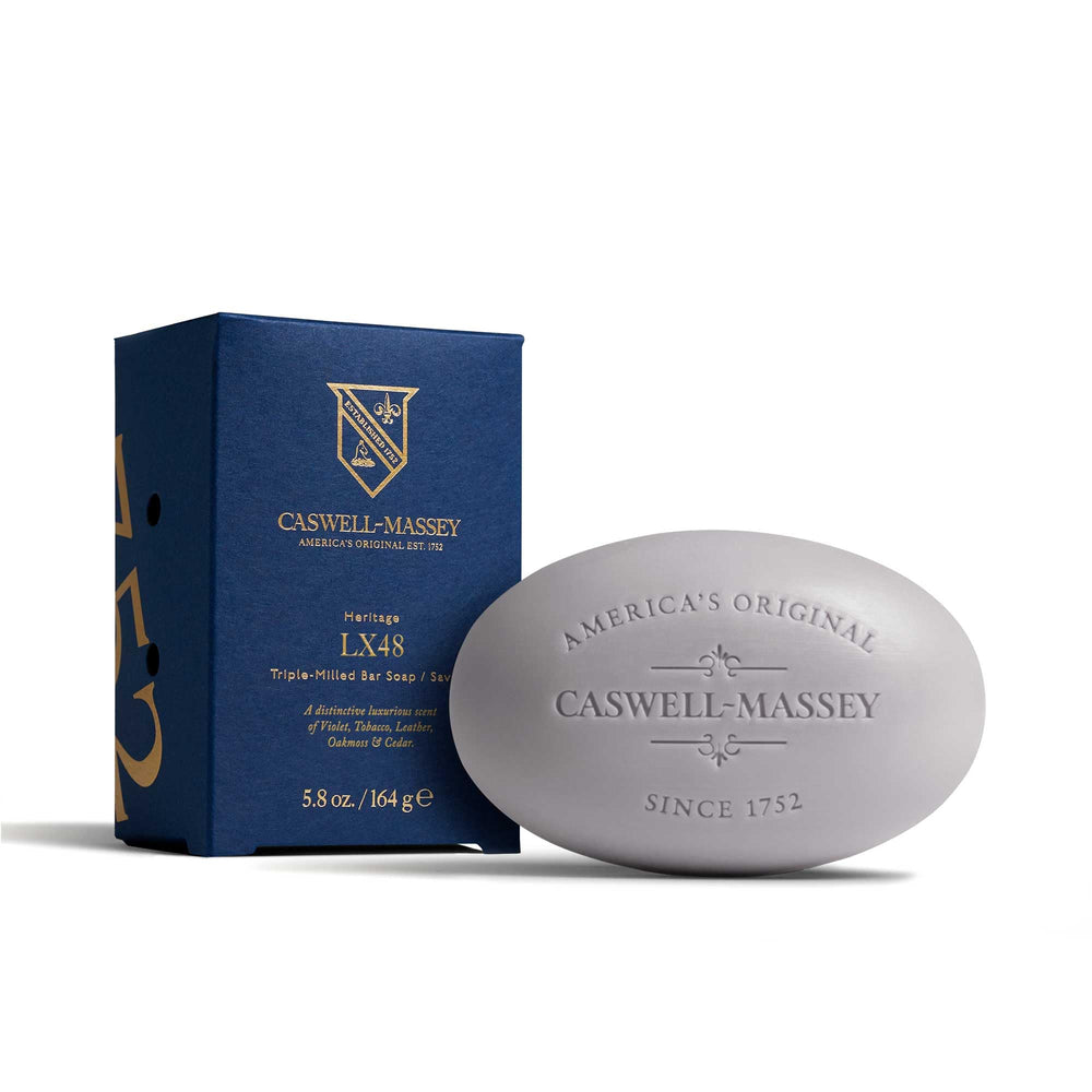Caswell-Massey LX48 savon en barre avec emballage cadeau prêt à offrir.