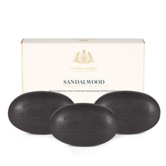 Caswell-Massey Savon Santal, coffret 3x5 oz, parfum enveloppant et hydratant.