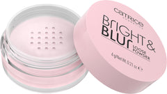 Poudre libre Catrice Bright et Blur rose tendre flou léger sur le teint