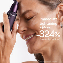 Caudalie Premier Cru Sérum, étiquette luxueuse évoquant un soin premium quotidien