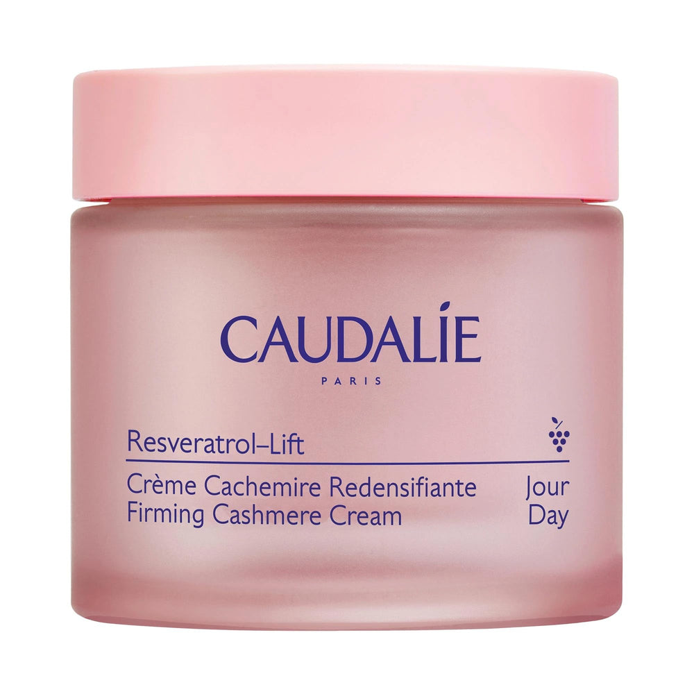 Caudalie Resveratrol-Lift crème cashmere en pot, hydratation durable et fermeté visuelle.