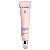 Caudalie Resveratrol-Lift Gel oeil avec applicateur froid pour un regard frais.