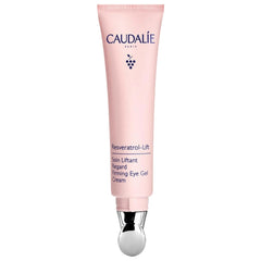 Caudalie Resveratrol-Lift Gel oeil avec applicateur froid pour un regard frais.
