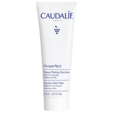 Caudalie Vinoperfect Masque Peel, bouteille 75 ml, révèle un teint plus lumineux en 10 minutes.