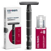 Rasoir double-tranchant CAVEEM en métal, rasage net et durable