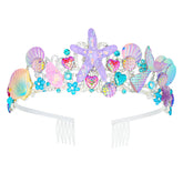 Couronne sirène Cavetee avec paillettes pour fête d'anniversaire féérique