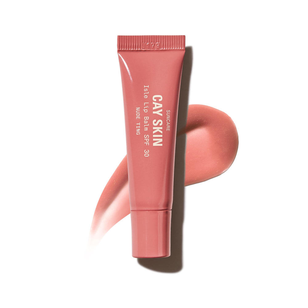 Cay Skin Isle baume à lèvres SPF30 offre une brillance durable.
