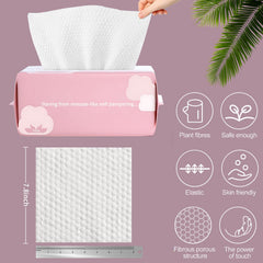Cayxenful lingettes-visage coton doux, nettoyage quotidien