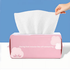 Cayxenful serviettes-visage jetables blanches, douceur et hygiène