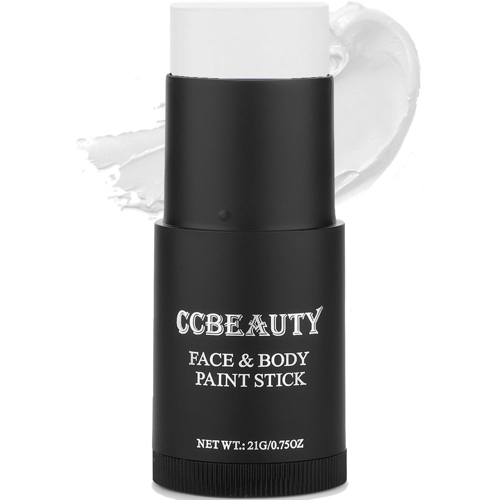 CCbeauty Clown White Face Paint Stick – emballage pratique pour emporter et organiser.