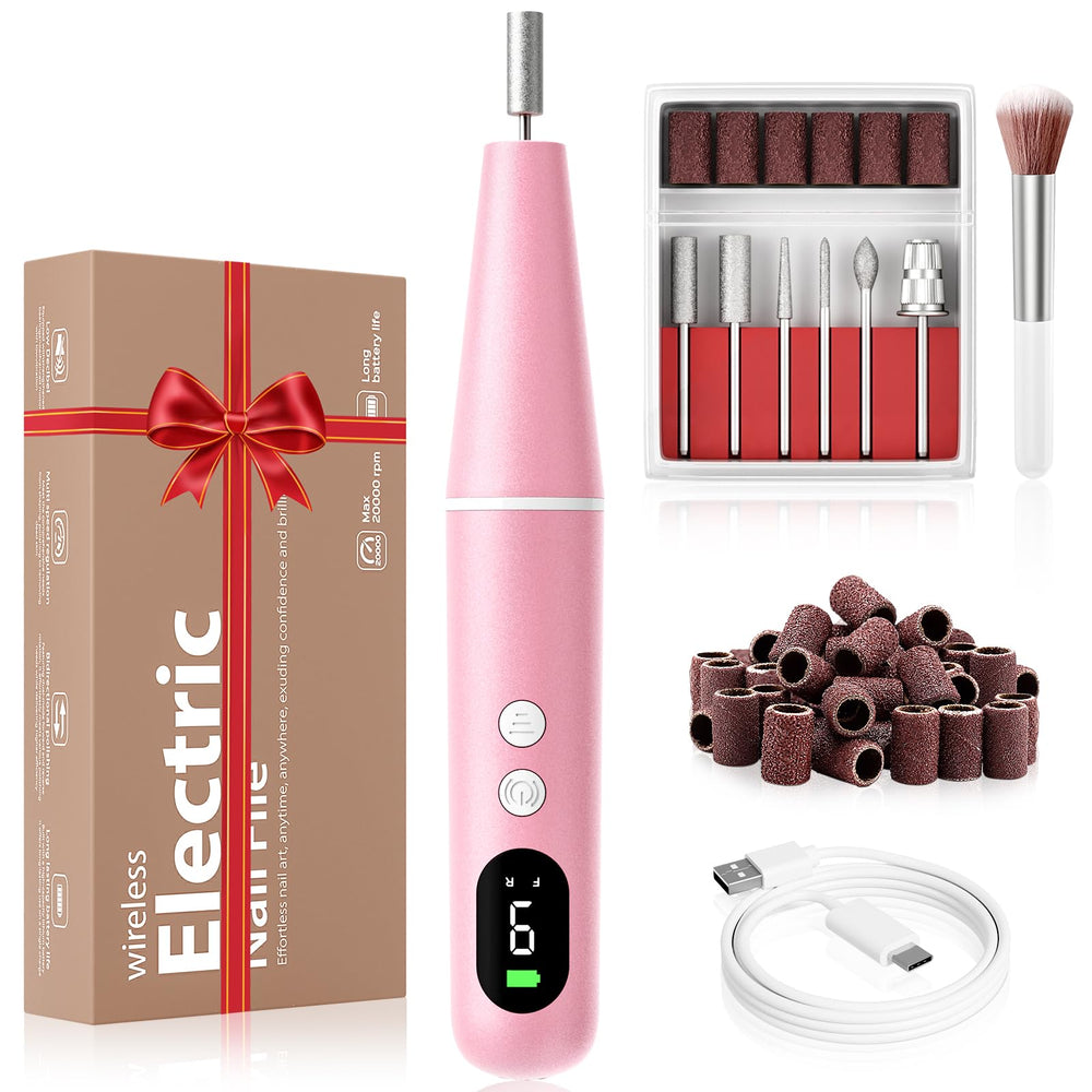 Ccigedy kit foret ongles électrique sans fil – design compact et pratique pour domicile.