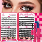 CCODDY Waltz Lash Clusters – ensemble complet pour un look durable à domicile.