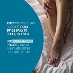Texture crème CCS Pieds douce et non grasse après absorption