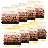 Ceelgon scrunchies satin ivoire pour coiffure élégante au quotidien et lors d'événements